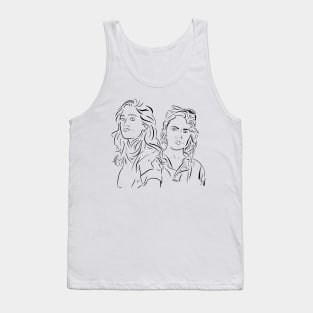 Dani and Jamie - Black Line Tank Top